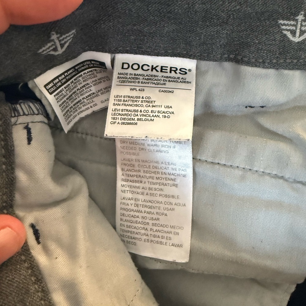 Dockers Men's Navy Blue Cotton Chino Pants - Picture 3 of 5